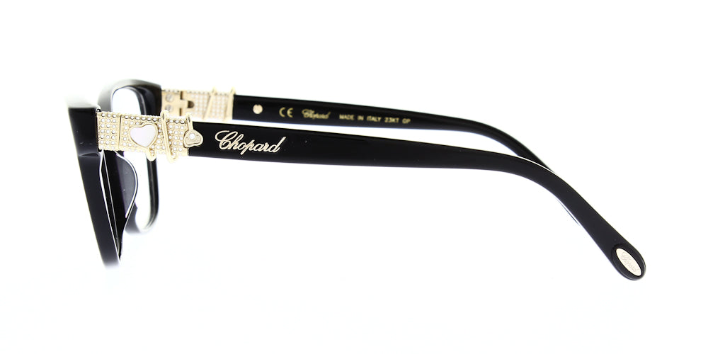 Monture De Lunettes De Vue Chopard VCH350S - Noir Brillant, Taille 145/19/53, Mixte