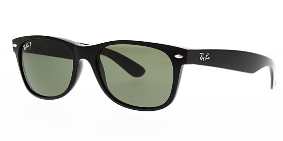 ray ban rb2132 new wayfarer 901 58 black polarized sunglasses