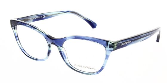 blue armani glasses