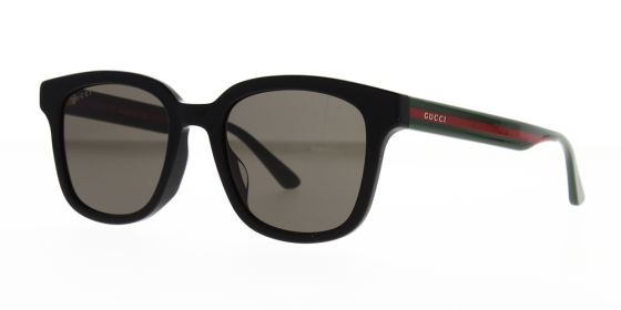 Black gucci sunglasses with red stripe online