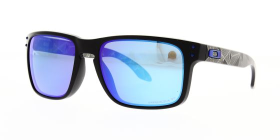 Oakley Sunglasses Holbrook Matte Black Prizmatic Prizm Sapphire Polarised  OO9102-H055 - The Optic Shop