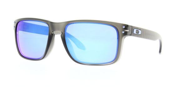 Oakley Sunglasses Holbrook Matte Grey Smoke Prizm Sapphire Polarised OO9102 X555
