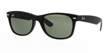 Ray Ban Sunglasses New Wayfarer Black Rubber RB2132 622 55