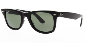 Ray Ban Sunglasses Wayfarer Black RB2140 901 58 Polarised 50