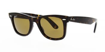 Ray Ban Sunglasses Wayfarer Tortoise RB2140 902 57 Polarised 50