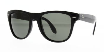 Ray Ban Sunglasses Folding Wayfarer Black RB4105 601 58 Polarised 54