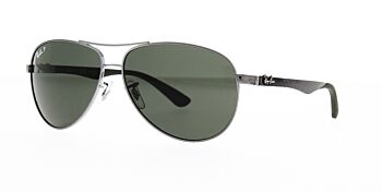 Ray Ban Sunglasses Carbon Fibre RB8313 004 N5 Polarised 61
