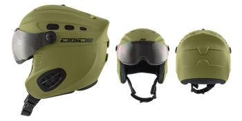 Dirty Dog Snow Helmets Apache Matte Khaki Small 46268