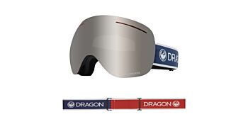 Dragon Goggles X1 Designer/Lumalens Silver Ionized & Lumalens Flash Blue 40459 406