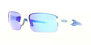 Oakley Sunglasses Flak XS Matte White Prizm Sapphire OJ9005-1659