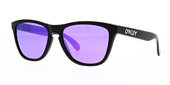 Oakley Sunglasses Frogskins Matte Black Prizm Violet OO9013-H655