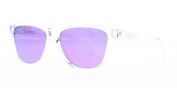 Oakley Sunglasses Frogskins XS Polished Clear Prizm Violet OJ9006-1453