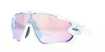 Oakley Sunglasses Jaw Breaker Polished White Prizm Sapphire Snow OO9290-2131