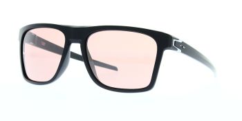 Oakley Sunglasses Leffingwell Matte Black Prizm Dark Golf OO9100-0957