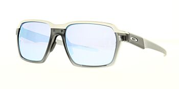 Oakley Sunglasses Parlay Matte Grey Smoke Prizm Deep Water polarised OO4143-1258