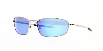 Oakley Sunglasses Whisker Satin Chrome Prizm Sapphire Iridium Polarised OO4141-0460