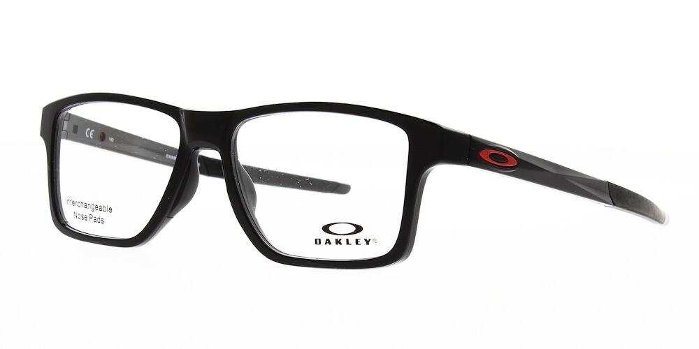 Oakley Glasses Chamfer Squared Polished Black OX8143-0354 - The Optic Shop
