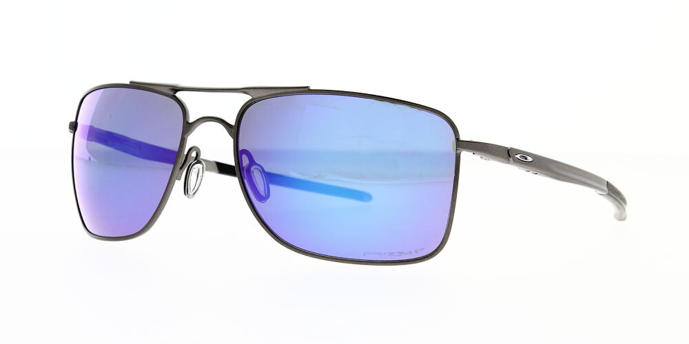 Oakley Sunglasses Gauge 8 Matte Gunmetal Prizm Sapphire Iridium Pol  OO4124-0662 - The Optic Shop