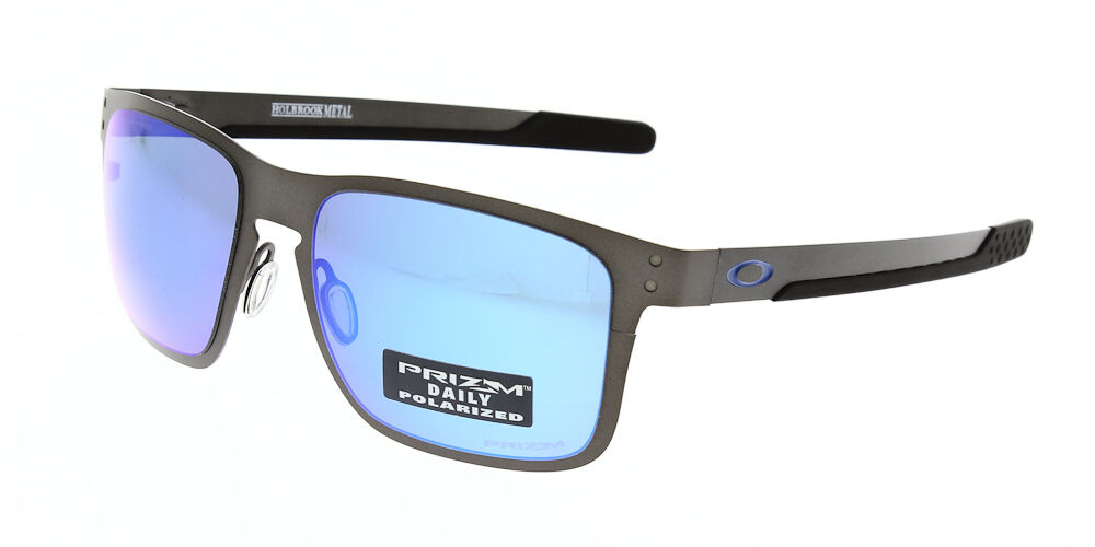 Oakley Sunglasses Holbrook Metal Matte Gunmetal Prizm Sapphire Polarised  OO4123-0755 - The Optic Shop