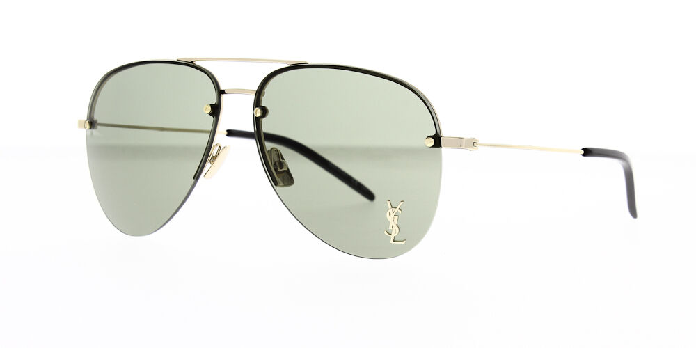 Saint Laurent Classic 11 M Sunglasses Gold Bronze Mirror 59 New 100%  Authentic 889652058498 | eBay